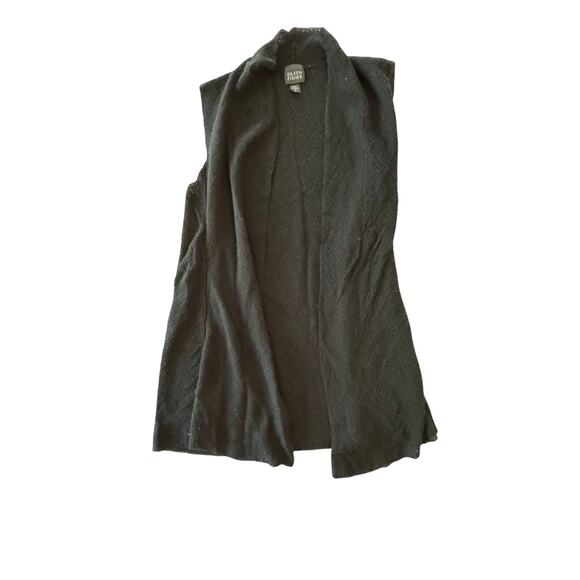 Eileen Fisher Tops - Eileen Fisher women’s 100% wool lightweight cardigan black tunic length ‎ Small